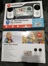 motorola 2.8 video baby monitor with two cameras