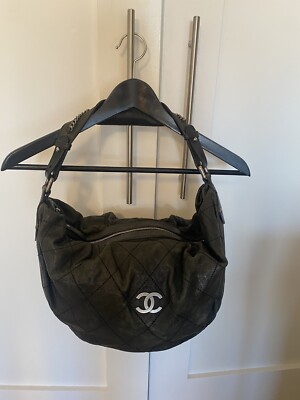 chanel bag hobo,Grey  Caviar Leather