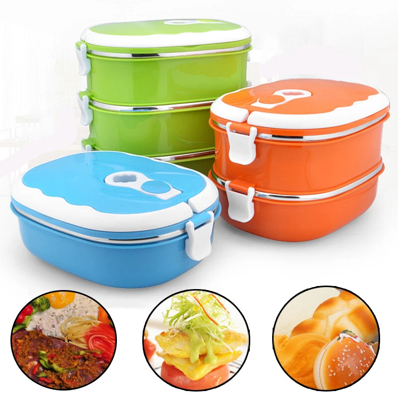 Portable Food Warmer Kids School Lunch Box Thermal Insulated Food Container  Hot