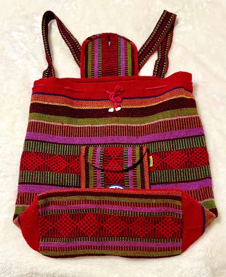 Patterned Knit Backpack Knapsack Pinzon Multicolo… - image 6