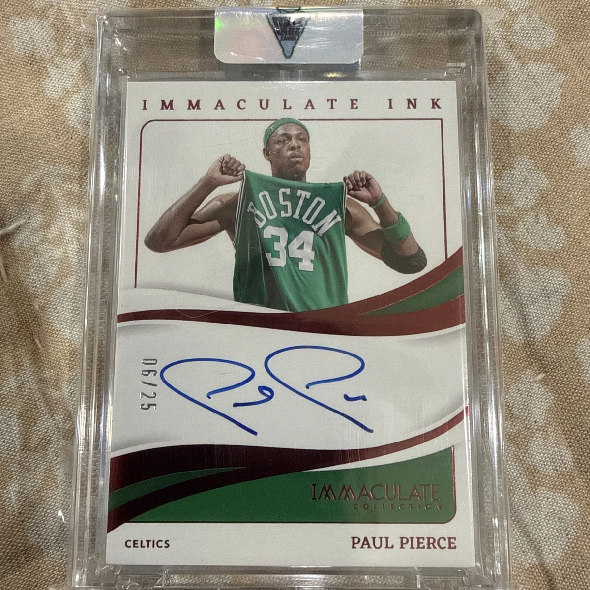 Panini Paul Pierce Basketball Autographed Sports Trading Cards