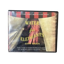 Water for Elephants Audio book 10CD’S Sara Gruen Unabridged A Novel W/11 1/2 Hrs