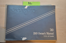 Volvo 740 Owners Manual 1989