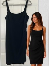Vintage Liz Claiborne Classic LBD 90s Little Black Dress Knee Length Sleeveless