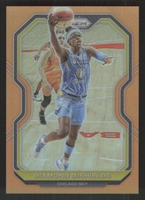 2021 Panini Prizm WNBA #72 Diamond DeShields Prizms Orange #/50