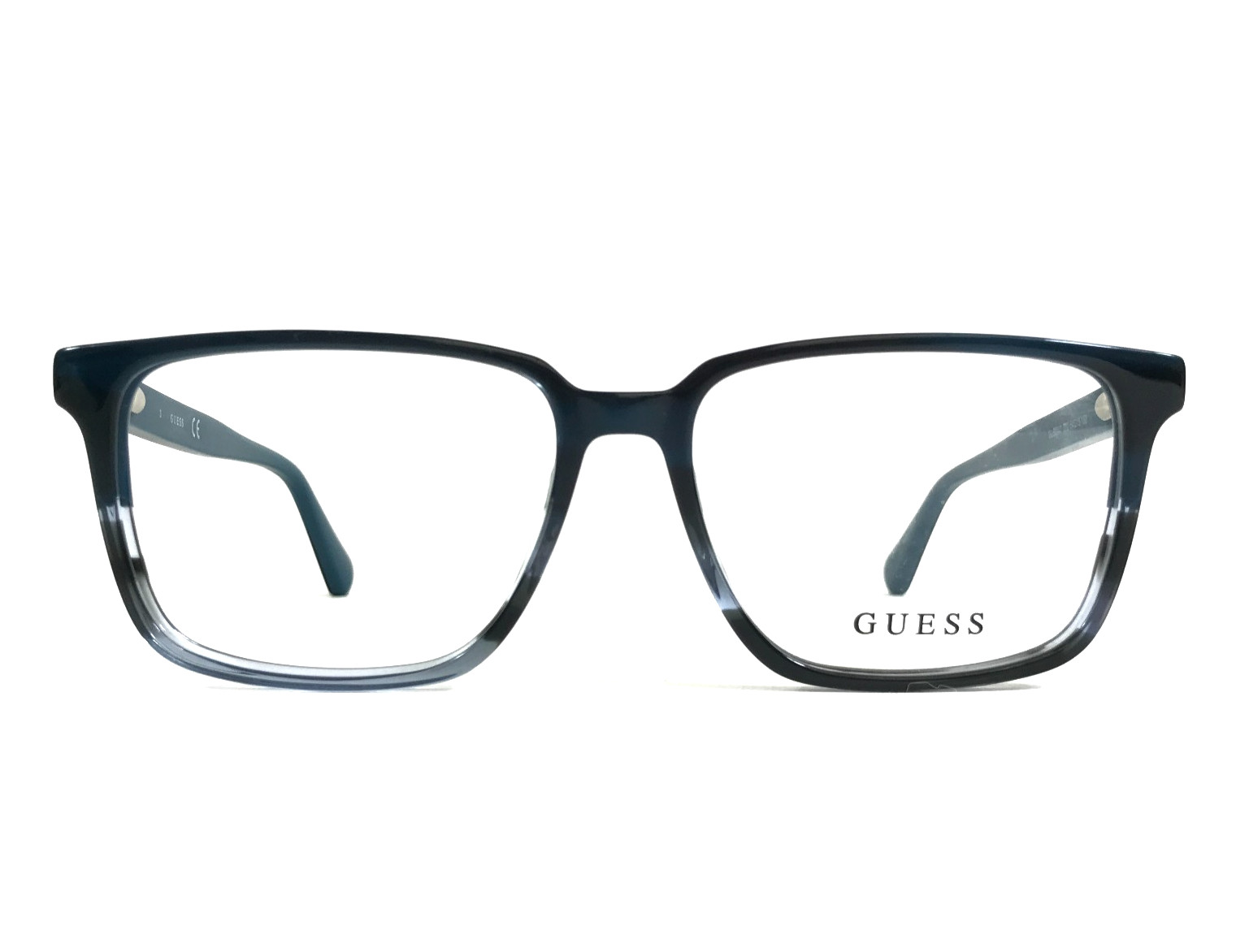 Guess Eyeglasses Frames GU50047 092 Blue Rectangle Full Rim 54-15-150