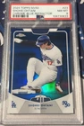 2024 topps 50/50: shohei ohtani Sb 11 Card 23 PSA 8 BLUE REFRACTOR /150 Dodgers