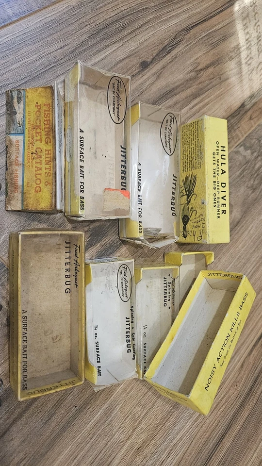 Vintage Fred Arbocast Jitterbug/ Hula Popper Lot - Image 3 of 4