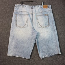 Vintage Sean John Premium Denim Mens 42 Light Wash Baggy Jean Shorts Y2K Hip Hop