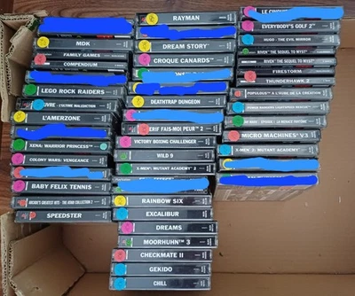 Gros Lot Jeux PlayStation 1 Worms Star Wars Xena Pal - Photo 1/2
