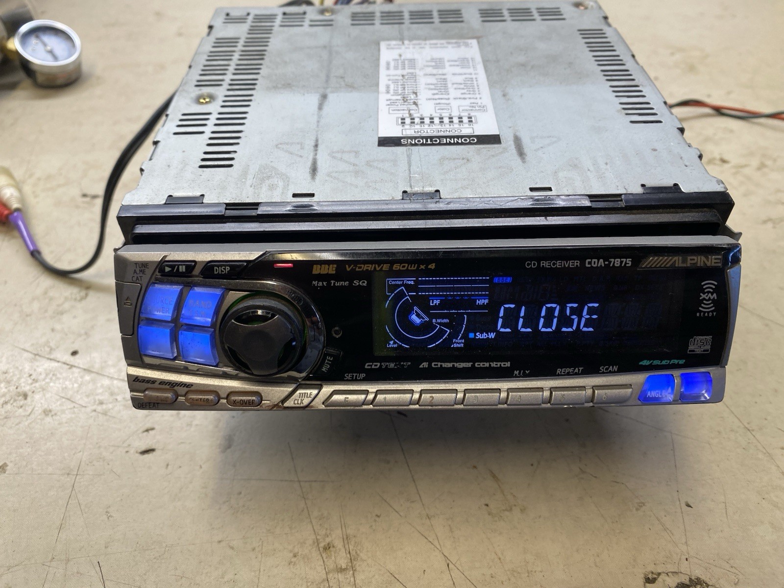 Alpine CDA-7875 CD Player Car Radio Am/FM Stereo Receiver Deck