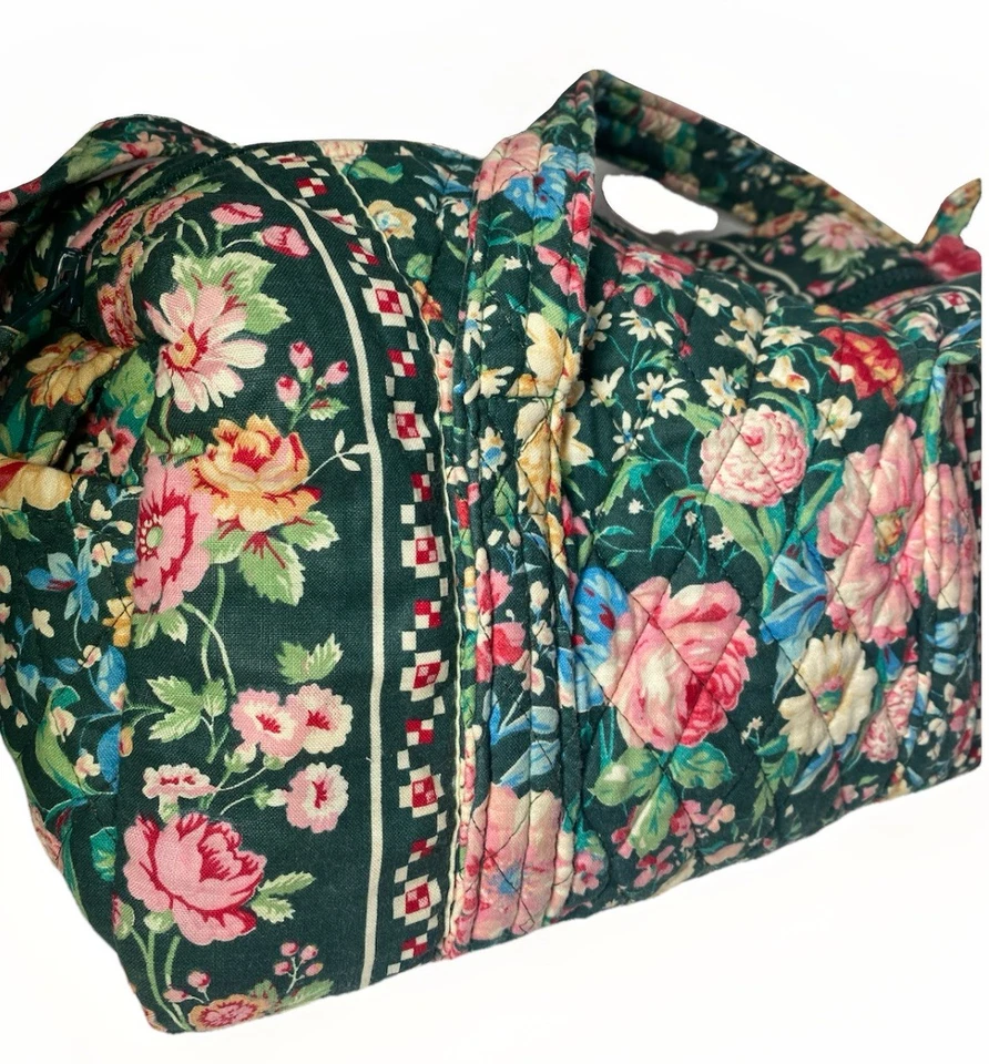 Vera Bradley Vintage Indiana 1993 Springtime Retired Quilted Cotton Shoulder Bag - Image 4 of 4