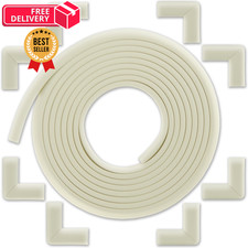 B b Earth Baby Proofing Edge and Corner 20 Feet 8 Corners, Oyster White