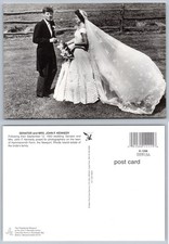 JFK Jackie Kennedy Wedding 1953 Hammersmith Farm Newport RI Postcard