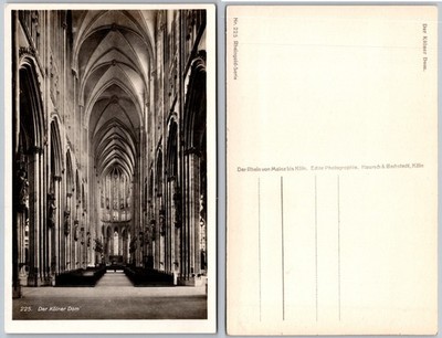 Cologne Cathedral Interior Cologne Germany Postcard