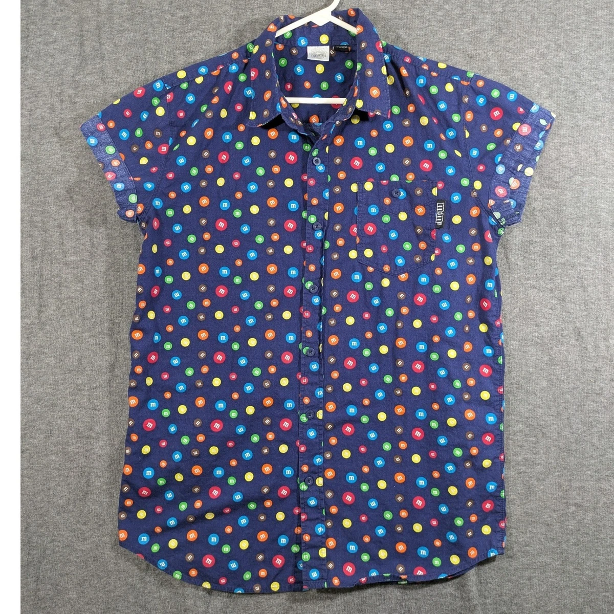 M&M's Button-Up Casual Button-Down Shirts for Men for sale | eBay