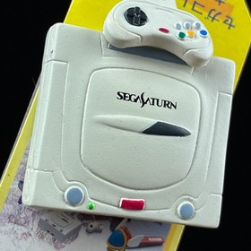 1998 SEGA Saturn Console Collection Keyholder Ballchain Keychain Figure Japan