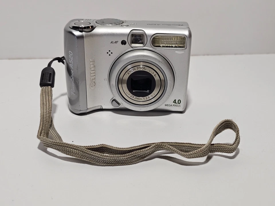 Canon PowerShot A520 4.0MP Digital Camera - Silver - (T-0087) - Image 2 of 4