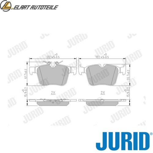 Juego De Pastillas De Freno Delanteras Para Mercedes Clase A A140/A160/A170/A190 CDi 1998-2004 – 4 Piezas