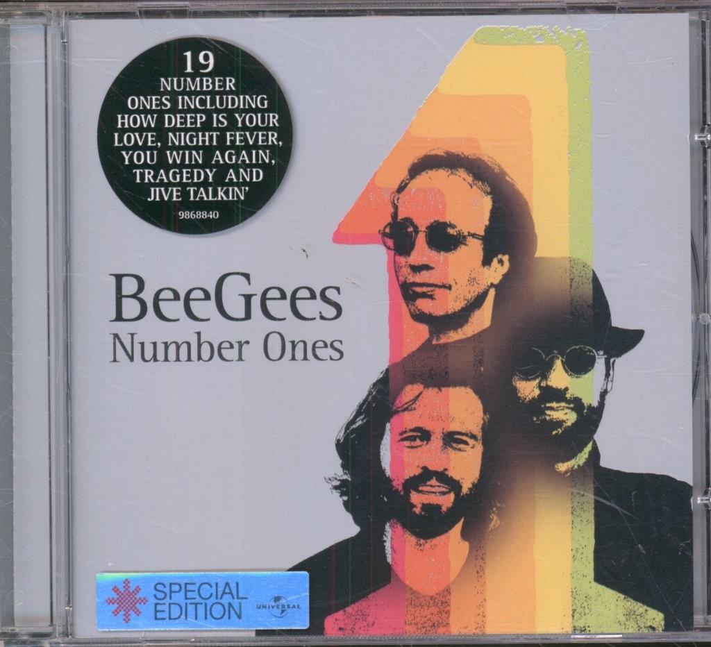 Bee Gees Number Ones CD UK Polydor 2004 CD. Has info sticker on front 9868840