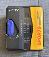 Sony WM-FS393 Walkman Sports Mega Bass AM/FM Auto Reverse Cassette Black/Yellow
