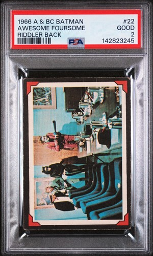 1966 A&BC Batman Riddler Back #22 — PSA 2