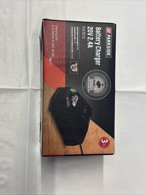 Parkside 20v  Battery Charger New In Box 2.4a