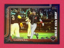 2025 Topps Celebration Corbin Carroll 01/10 Walk This Way Black #WTW1