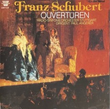 Paul Angerer: SCHUBERT - OUVERTUREN Overtures CD, 1983 Pantheon