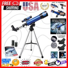NASA Lunar Telescope for Kids   90x Magnification, Includes Two Eyepieces, Ta...