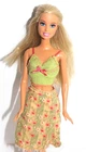 Fashion Fever Barbie doll mid 2000s Blonde open smile Re-dressed FLAWS