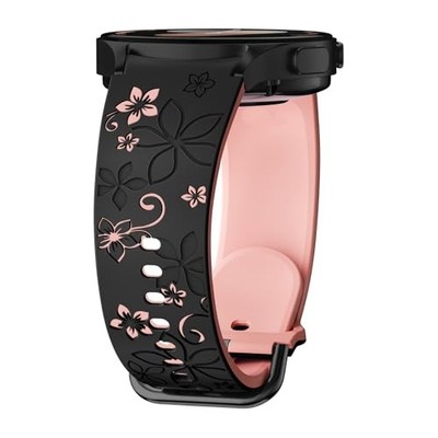 Flower Silicone Two-Tone Strap Compatible with Samsung Galaxy Watch 40mm Women