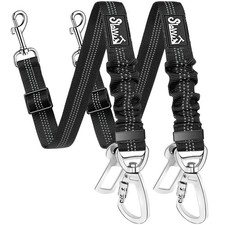 Dog Seatbelt, 2 Pack Dog Seat Belt Car Leash Adjustable Elastic Bungee Buffer...