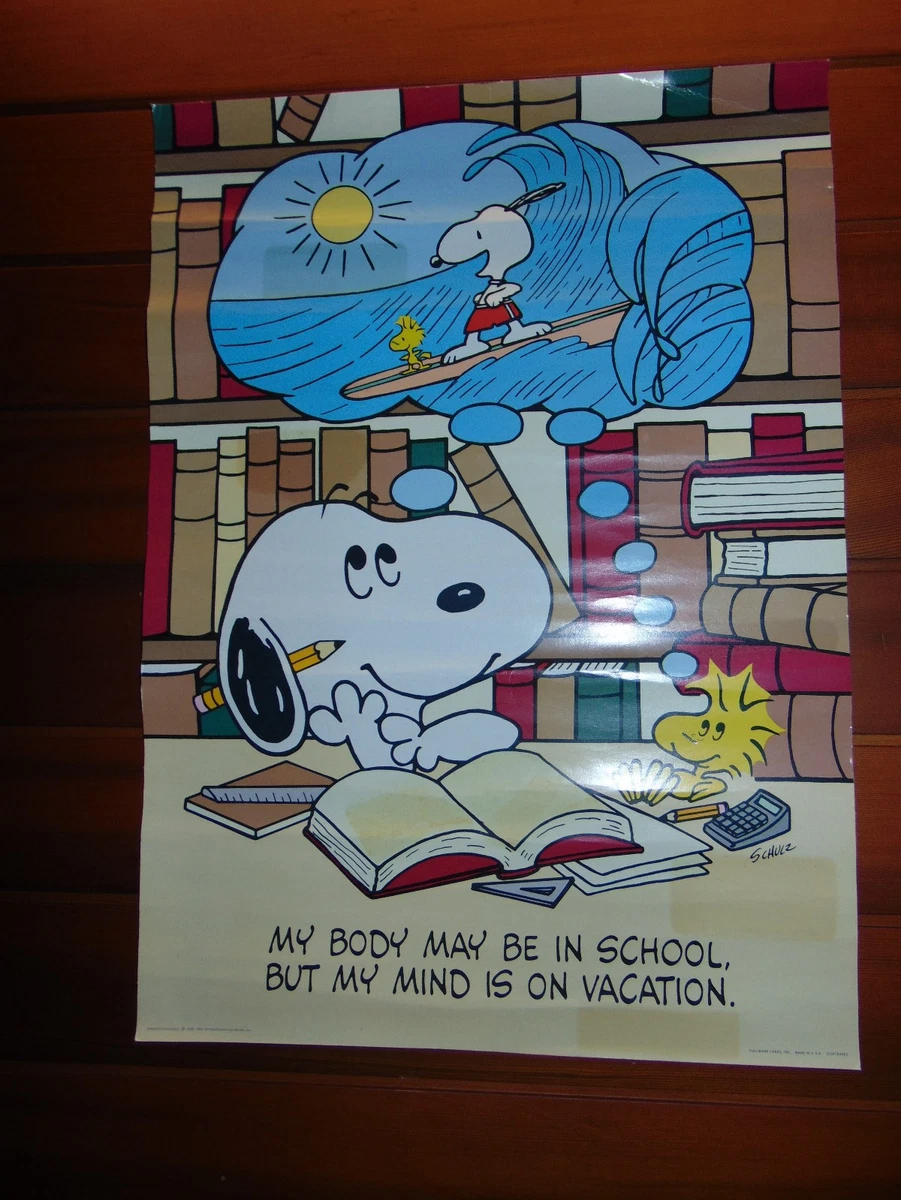 Vintage Snoopy Poster In other Collectible Peanuts Items for sale