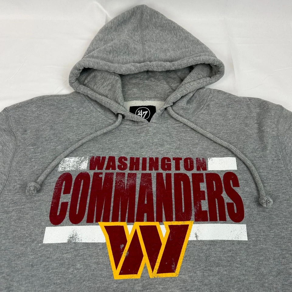 *NUEVO* NFL Washington Commanders Sudadera con Capucha Hombre XL Gris Foto 2 de 4