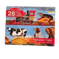 Melissa  Doug 28 Piece Alphabet Train Jumbo Jigsaw Floor Puzzle 10 Feet Long 3 