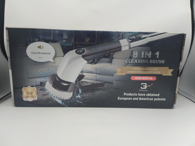 8 in 1 Elektrische Haushaltsreinigung 3 Geschwindigkeiten Schleudern Peeling, 4 Stunden USB-Ladung, 90 Minuten Nutzung