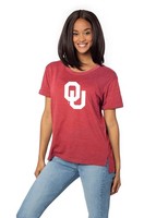 T-Shirt Damen Purpur Small, chicka-d Must Have Tee, Kurzarm Baumwolle