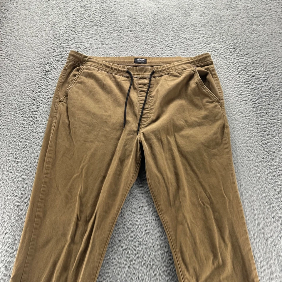 Calça jogger Denizen Levis masculina XXL marrom algodão stretch ajuste cônico - Imagem 2 de 4