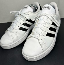 Adidas Sneakers Grand Court Sneakers White/Black-Size 10 F36392 Tennis Men's