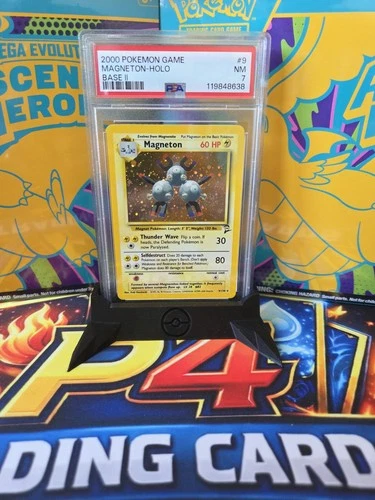 Magneton 9/130 Pokemon 2000 Base Set 2 PSA 7
