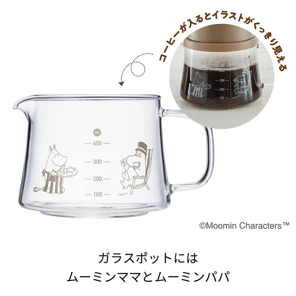 Japón NUEVA Cafetera de Goteo de Lluvia Recotte RDC-1 MOOMIN Marrón Uso de Viaje Foto 4 de 4