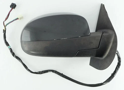 07 - 14 Tahoe Sierra Yukon Power Fold Passenger Mirror Blind Spot Alert Carbon