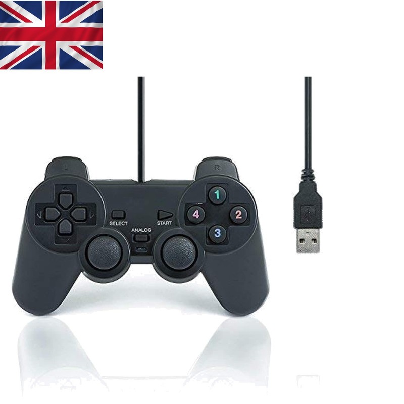 Universal USB Wired Gaming Controller – Compatible with All Windows Systems