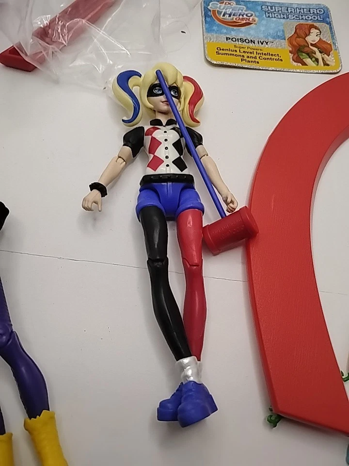 Huge Mattel DC Comics Super Hero Girls Lot, With 6" Action Figures + Accessories - Image 4 of 4