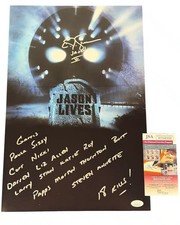 CJ Graham signed 12x18 Poster Jason Voorhees Friday the 13th Part VI Jason Lives