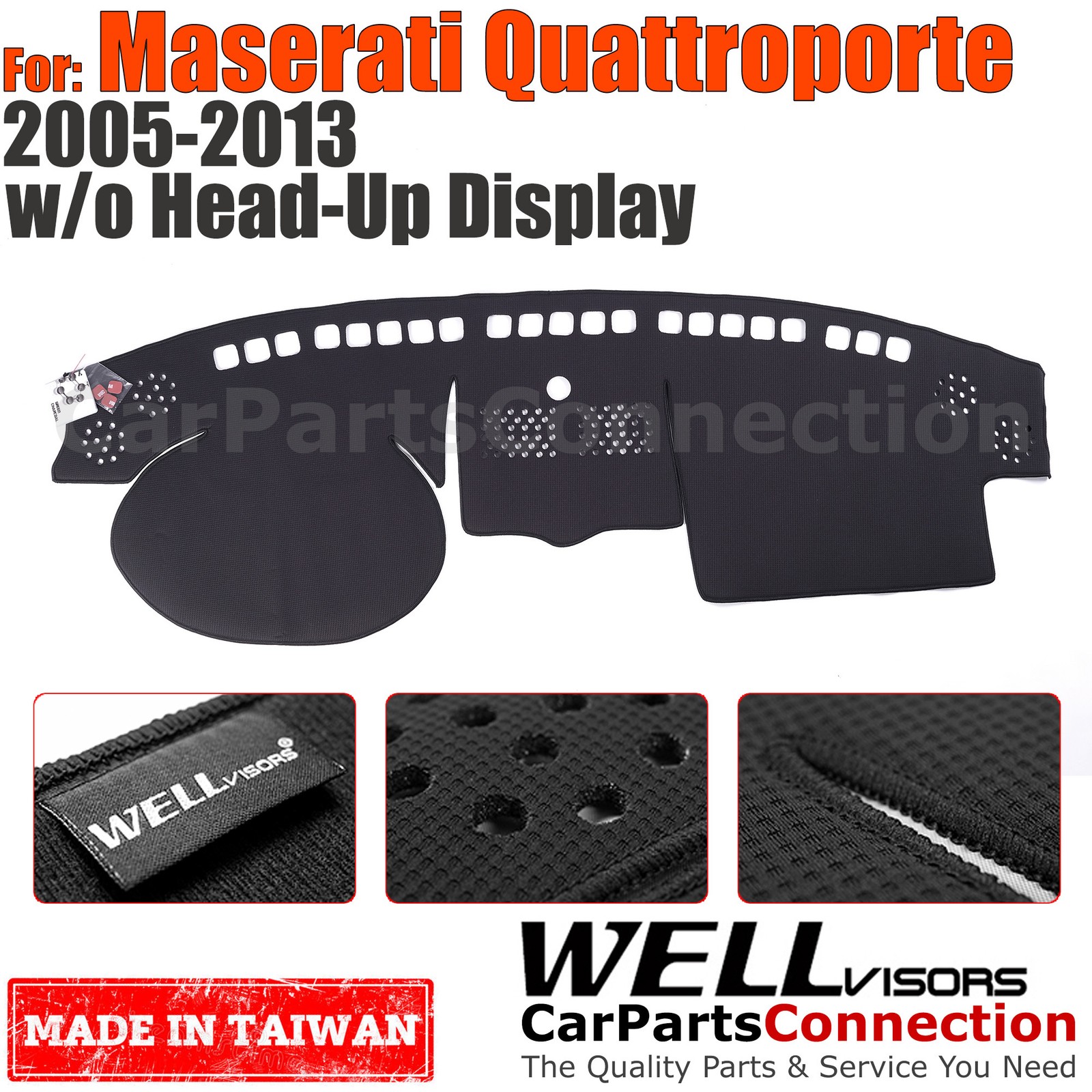 Maserati Quattroporte 2005-2013 Dash cover Black
