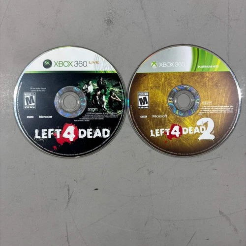Lot of 2 Valve Xbox 360 Games Left 4 Dead 1+2