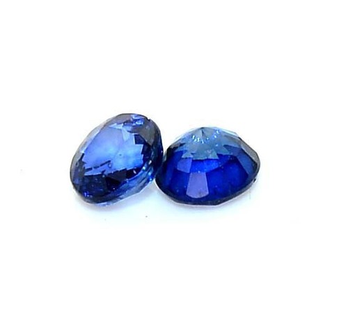 4,25 mm Naturblau Saphir Rund Schnitt Paar 0,70 CTS Facettiert Lose Edelsteine - Bild 3 von 7