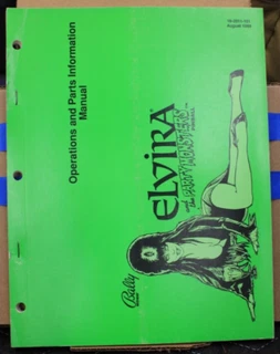 Elvira and the Party Monsters Operation and Parts Manual Bally